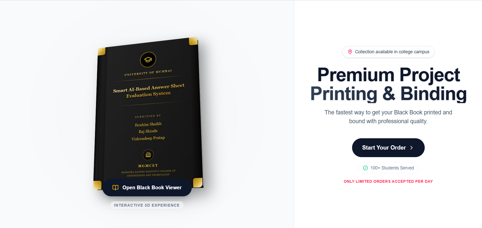 Black Book Project